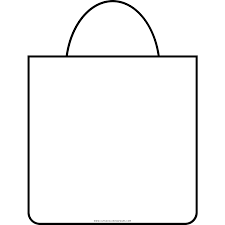 Santa claus characters set coloring book page vector. Grocery Bag Coloring Page Ultra Coloring Pages