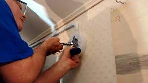 For bringing power to a light fixture, ceiling fan (up to 10 lbs.), smoke detector, or other round based fixtures. How I Installed Plastic Wiremold And Light Fixture Youtube