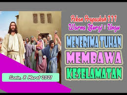 Renungan harian katolik senin 29 maret 2021. Renungan Harian Katolik I Senin 8 Maret 2021 Youtube
