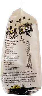 They contribute a sweet, fruity flavor to cereal or oatmeal. 5030131120143 Tropical Wholefoods Chewy Sun Dried Banana Chips 150g