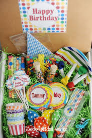 Birthday Party In A Box Life In Pictures Party In A Box Birthday Box Birthday Care Packages