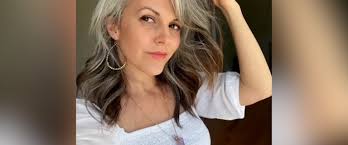 Woman opens up about embracing gray hair