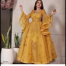 Pin By Fffaa On فساتين Long Sleeve Dress Formal Prom Dresses Ball Gown Long Sleeve Evening Dresses