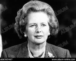 British Prime Minister Margaret Thatcher