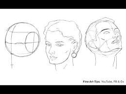 How To Draw The Head From Any Angle Loomis Method Youtube