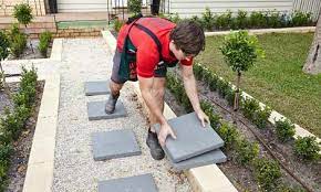 How To Lay Stepping Stones Bunnings Warehouse Stepping Stones Garden Pavers How To Lay Pavers