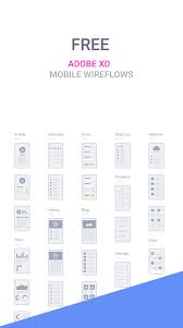 Adobe Xd Mobile Flowchart Kit In 2020 Adobe Xd Adobe Design Adobe
