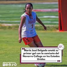 💪⚽️ La ecuatoriana María José Delgado, anotó su primer gol con la camiseta del  Navarro College. ⚽️🏃‍♀️ 🔜 Delgado militó en la Universidad Católica hasta  antes del cuadrangular de la Superliga Femenina.