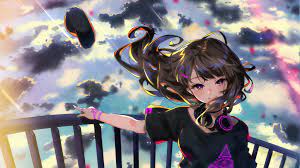 Cool anime girls wallpaper 4k. Anime Girl Standing At Height 4k Hd Anime 4k Wallpapers Images Backgrounds Photos And Pictures