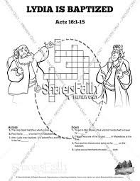 603 x 767 jpeg 82 кб. Acts 16 Lydia Is Baptized Sunday School Crossword Puzzles Sunday School Crossword Puzzles