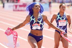 Olympic track & field team trials at hayward field on june 19, 2021. Usatf Golden Games Sha Carri Richardson Blazes Track Field News