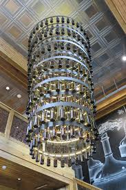 Beer Bottle Chandelier In Lobby Of Sierra Nevada Brewery Near Fletcher Nc Beer Bottle Chandelier Wine Bottle Chandelier Bottle Chandelier