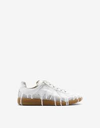 Maison margiela décortiqué wide leg jeans. Maison Margiela Replica Bianchetto Sneakers Men Maison Margiela Store
