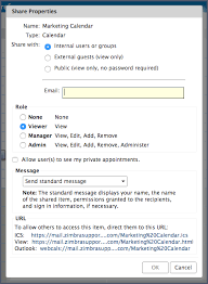 Power Tip Tuesday Sharing In Zimbra Zimbra Blog
