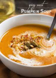 Spicy Roast Pumpkin Soup Spanish Style Recipe Roast Pumpkin Soup Roast Pumpkin Pumpkin Soup