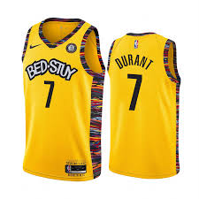Kevin durant nets statement edition 2020. Kevin Durant City Jersey 2019 20 Nets 7 Yellow Jersey