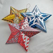 Un mignon petit sapin pour décorer votre grand sapin et toute la maison ! 70 Christmas Paper Star Decorations Ideas That Will Char You