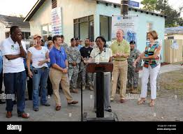 In this photo provided by Sears, Vietnam War veteran Geraldine Bush thanks  everyone for her newly renovated home
