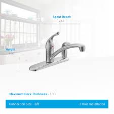 Search for info about moen kitchen faucet. Moen 7434 Chateau Single Handle Kitchen Faucet Build Com