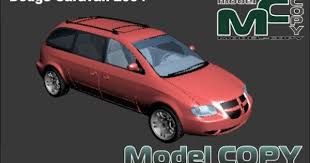 Dodge Caravan 2004 Modello 3d 3ds 3dm Dwg Igs Max Obj Stl Ipt Ma Dodge 3d Model Caravan
