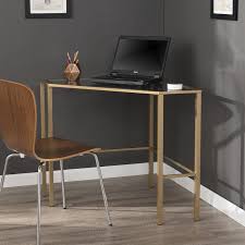 Coopers Glass Corner Writing Desk Reviews Allmodern Corner Writing Desk Glass Corner Desk Corner Desk
