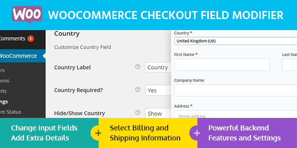 MyThemeShop WooCommerce Checkout Field Modifier