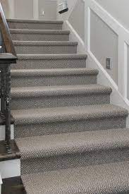 Wall to wall carpet ideas for small rooms should use light colors and few patters to open up the room. Grey And White Patterned Carpeted Staircase Stairway Carpet Patterned Stair Carpet Carpet Staircase
