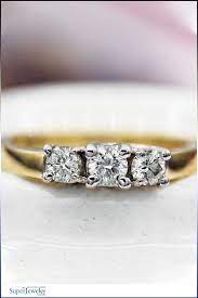 The Three Diamond Ring What Does It Represent Superjeweler Three Diamond Ring Classic Engagement Rings Rings