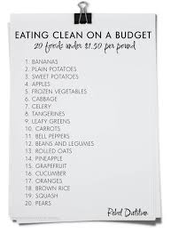 Eating Clean On A Budget Clean Eating Meal Plan Healthy Recipes On A Budget Clean Eating