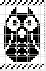 Muster Für Stickereien Color Chart Duplicate Stitch Owl