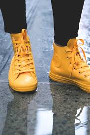 Black And Yellow Converse Shoes Converse Chuck Taylor All Star Rubber In Yellow Soletopia Yellow Converse Chuck Taylors Converse