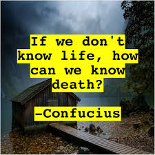Confucius If We Don T Know Life With Images Life Famous Quotes Paul Martin