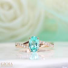 Paraiba Tourmaline Engagement Ring Tourmaline Engagement Tourmaline Engagement Ring Paraiba Tourmaline Engagement Ring