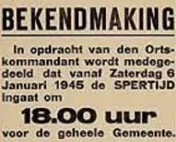 De avondklok gold tijdens de bezettingsjaren officieel van middernacht tot vier uur 's morgens. De Avondklok Is Van Kracht Is Dit De Stilte Voor De Storm