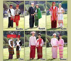 Longyi, also known as sarong, is a traditional clothing for men, women and children in myanmar. Traditional Costumes Of Myanmar Myanmar Traditional Dress Traditional Dresses Culture Day