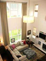 Pin By Crystal Long On Home Decor Living Room Windows High Ceiling Living Room Curtains Living Room