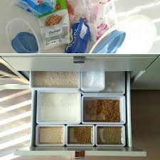 Dry Food Container Decluttering Before And After With Ikea Tillsluta Declutter Declutter Food Containers Ikea