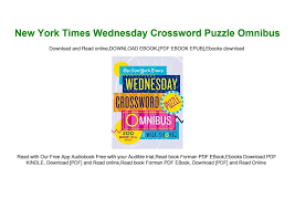 Aug 17, 2021 · kindle download crossword clue. Ebook New York Times Wednesday Crossword Puzzle Omnibus By Waltraudksujka Issuu