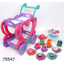 Kid Connection Tea Cart Play Set 47 Pieces Walmart Com In 2020 Kids Connection Kid Connection Toys Toys