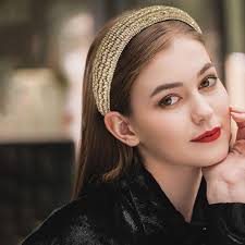 HellobeautyGifts Shiny Headband Party Rhinestone Head Piece Hoop Hair with Crystal Decoration Sparkled Girls Women Lady Head Wear Fashionable Knot Hair Band