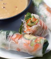 Vegetable Summer Rolls With Spicy Peanut Sauce Spicy Peanut Sauce Summer Rolls Peanut Sauce