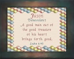 Jason Name Blessings Personalized Cross Stitch Design From Joyful Expressions Cross Stitch Personalized Cross Cross Stitch Designs