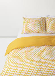 soft cotton duvet cover 140 x 200 cm 5710082 hema dekbedovertrek slaapkamer okergeel geel beddengoed
