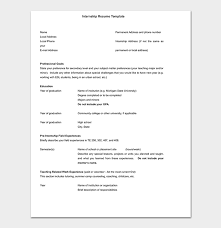 Creative resume pros and cons. Internship Resume Template 18 Samples Examples