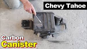 I have a 2001 chevy suburban and have to replace the evap purge valve. 2005 Chevy Tahoe Fuel Filling Slowly Part 1 From Clogged Charcoal Canister Vent Lines Youtube