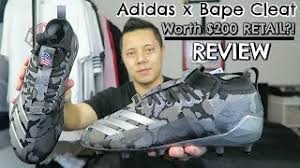 The largest database of football cleats for men and women with more than 104 styles from 4 brands. Adidas X Bape Cleat Worth 200 Retail Review Youtube