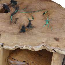 Enjoy free shipping on most stuff, even big stuff. Trunk Slab Mesquite Coffee Table With Turquoise Inlay