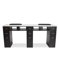 In the market for an amazing manicure table? J A Double White Granite Top Manicure Table