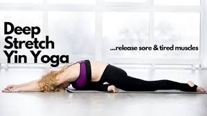 Here's a beginner yin yoga class for full body flexibility that doesn't require props. Deep Stretch Yin Yoga Release Tired Sore Muscles Evolation Yoga London 29 March 2021