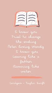 But her eighth album and first music video for cardigan are more metaphorical, and the moody video, which swift wrote and directed, lends itself to deconstruction. Cardigan Wallpaper Taylor Swift Taylor Swift Lyrics Taylor Swift Quotes Taylor Swift Songs